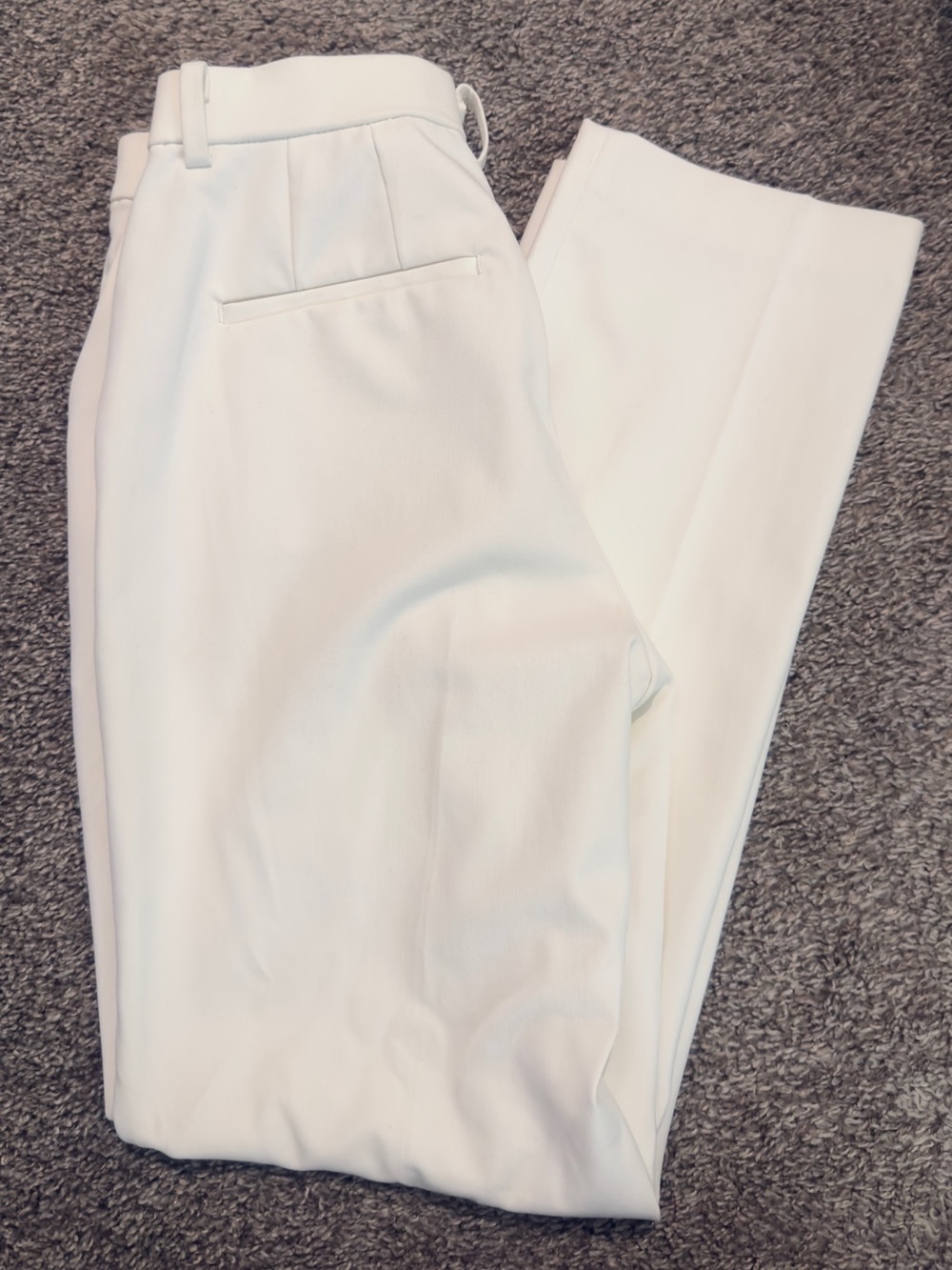 White Tailored Dress Pants